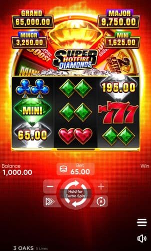 Super Hotfire Diamonds screenshot 1