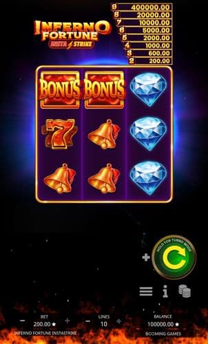 Inferno Fortune InstaStrike screenshot 1