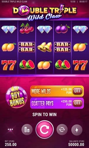 Double Triple Wild Claw screenshot 1