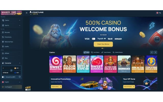 FortuneJack screenshot