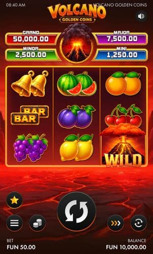 Volcano Golden Coins screenshot 1