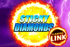 Sticky Diamonds Flaming Link logo