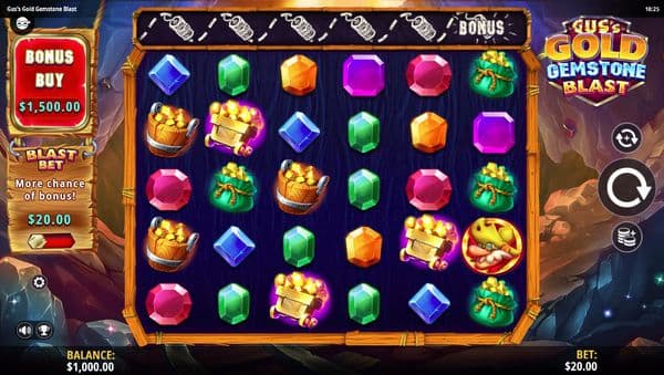 Gus's Gold Gemstone Blast screenshot 1
