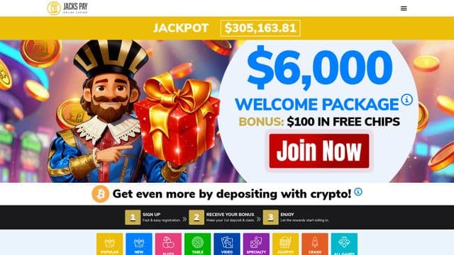 JacksPay home screen