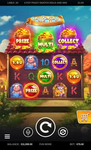 4 Pot Piggy Snatch Hold and Win screenshot 1