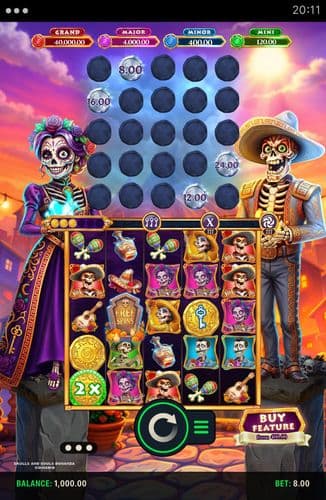 Skulls and Souls Bonanza Coin Grid screenshot 1
