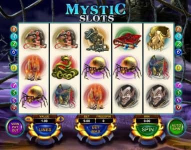 main game board featuring five reels and nine paylines with a 5000x max pay out