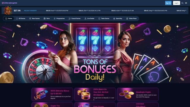 OnlineCasinoGames screenshot