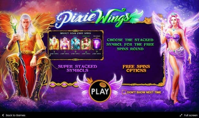 Game features include: Super Stacked Symbols and Free Spins