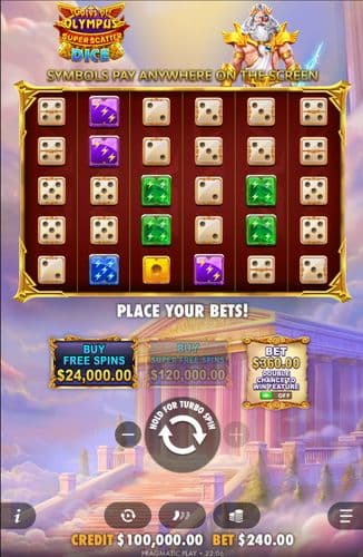 Gates of Olympus Super Scatter Dice screenshot 1