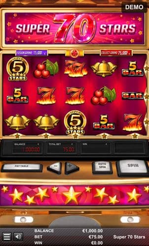 Super 70 Stars screenshot 1