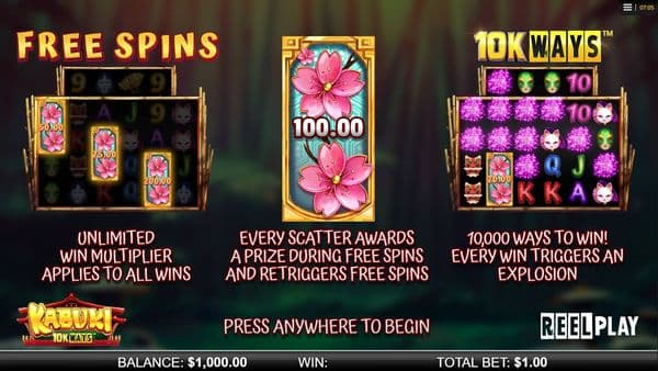 Kabuki 10K Ways screenshot 1