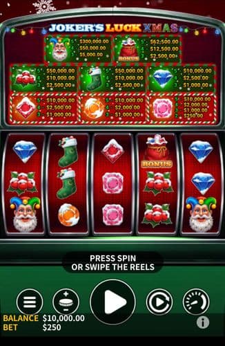 Joker's Luck Xmas screenshot 1