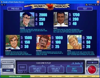 Sneak a Peek-Hunky Heroes screenshot 1