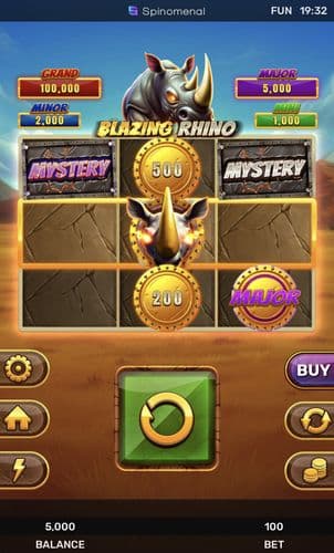 Blazing Rhino - Blast The Bonus 3x3 screenshot 1