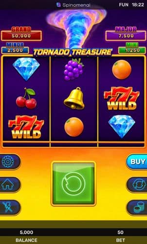 Tornado Treasure - Hold & Hit 3x3 screenshot 1