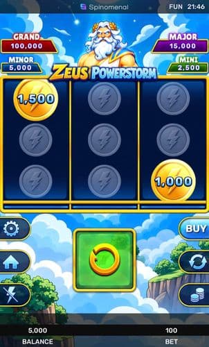 Zeus Powerstorm - Bonus Flash 3x3 screenshot 1