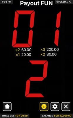 Low Value Symbols Paytable
