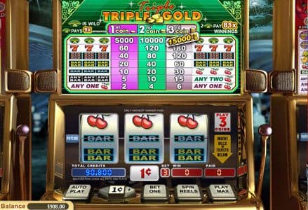 Triple Triple Gold screenshot 1