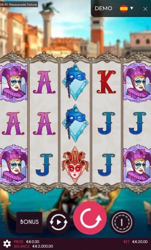 Masquerade Fortune screenshot 1