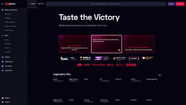 Ybets screenshot